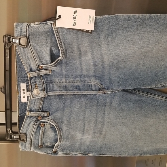 ๐RE/DONE๐ Comfort Stretch High Rise Ankle Crop Jeans ~ Mid 90s 27 NWT - Picture 14 of 17